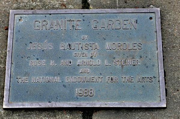 Granite Garden plaque